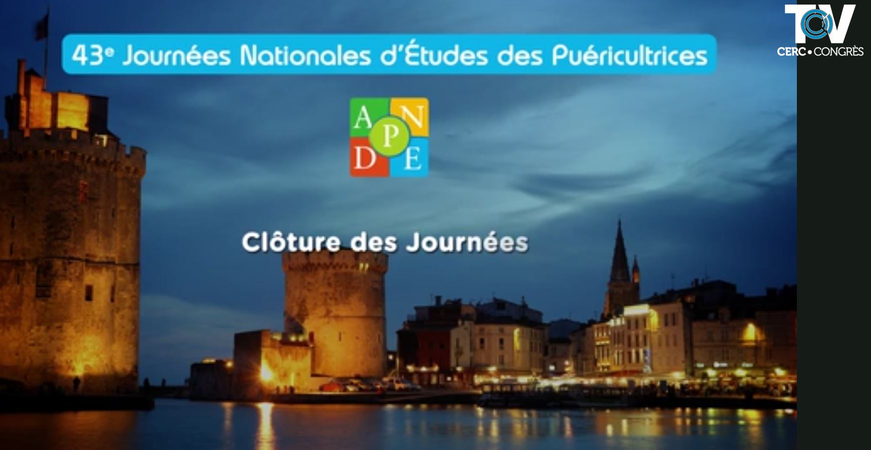 Clôture des 43emes Journées Nationales ANPDE - La Rochelle 2018 Clôture des 43emes Journées Nationales ANPDE - La Rochelle 2018